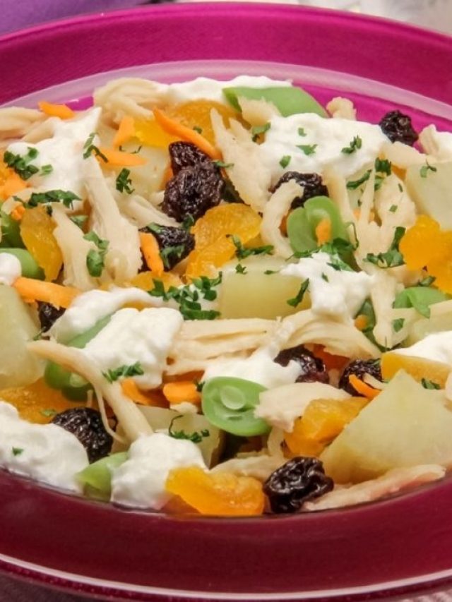Salada fria de frango